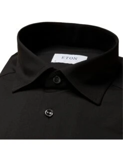 Eton Shirts Mens 4 Way Stretch Shirt Black -Boszz Clothing Shop eton shirts mens 4 way stretch shirt black p44171 273876 zoom