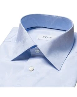 Eton Shirts Mens Blue Tonal Floral Pattern Slim Fit Shirt -Boszz Clothing Shop eton shirts mens blue tonal floral pattern slim fit shirt p43148 264041 zoom