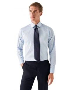 Eton Shirts Mens Contrast Detail Twill Shirt Blue -Boszz Clothing Shop eton shirts mens contrast detail twill shirt blue p44211 271213 zoom