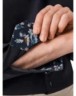 Eton Shirts Mens Floral Insert Shirt Navy -Boszz Clothing Shop eton shirts mens floral insert shirt navy p44602 281937 zoom