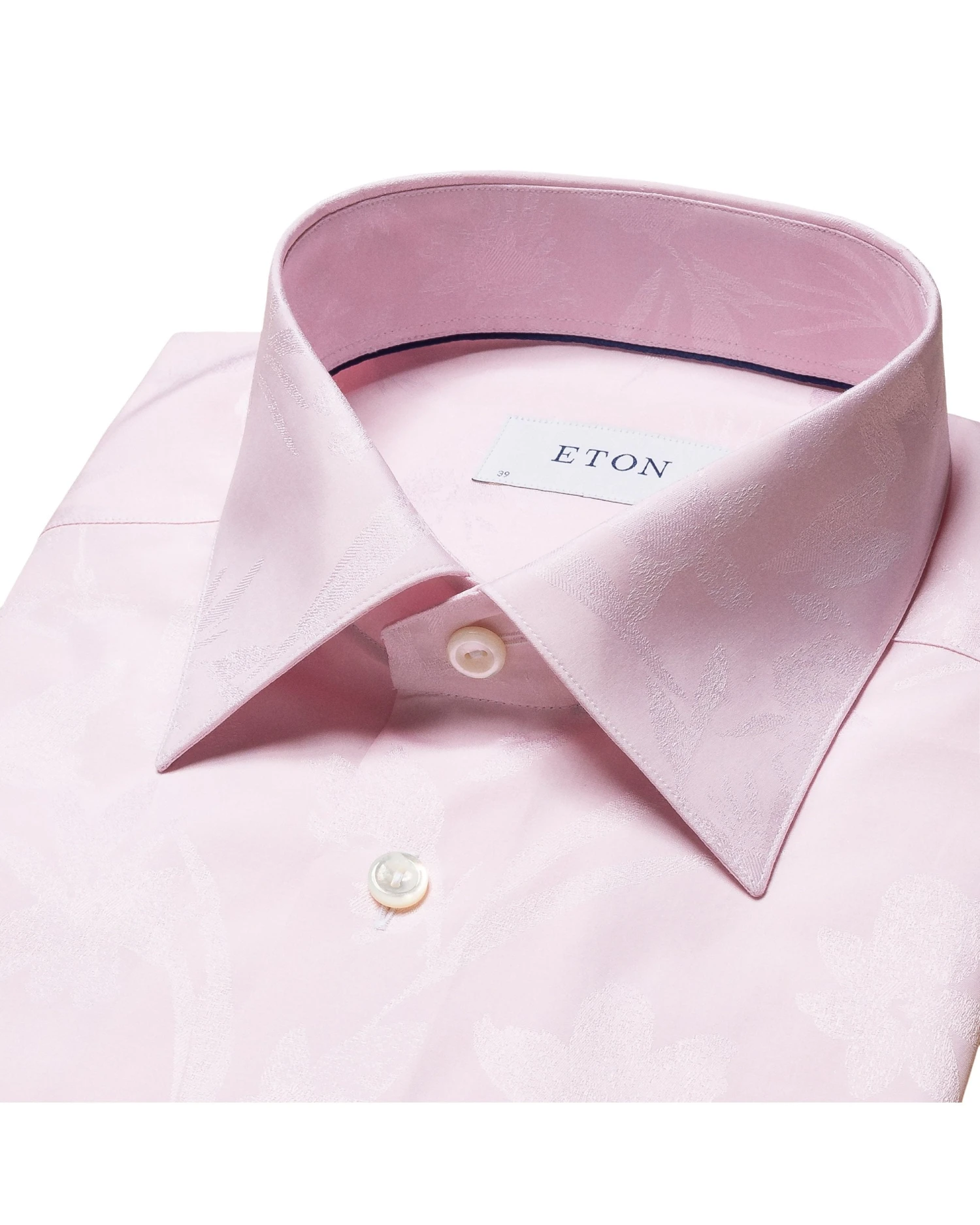 Eton Shirts Mens Floral Jacquard Shirt Pink 8 Eton Shirts Mens Floral Jacquard Shirt Pink - Image 6