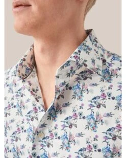 Eton Shirts Mens Floral Print Shirt Light Blue -Boszz Clothing Shop eton shirts mens floral print shirt light blue p44605 280080 zoom