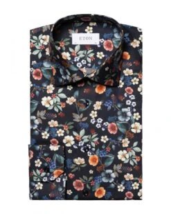 Eton Shirts Mens Floral Print Shirt Navy -Boszz Clothing Shop eton shirts mens floral print shirt navy p44333 279214 zoom