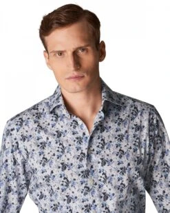 Eton Shirts Mens Light Blue/White Floral Print Shirt 15 Eton Shirts Mens Light Blue/White Floral Print Shirt -Boszz Clothing Shop eton shirts mens light blue white floral print shirt p41198 231520 zoom