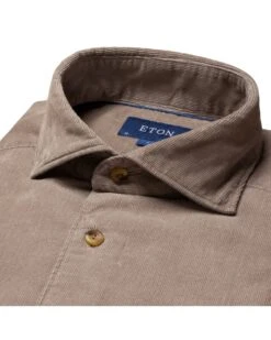 Eton Shirts Mens Light Brown Slim Fit Corduroy Shirt -Boszz Clothing Shop eton shirts mens light brown slim fit corduroy shirt p42179 251291 zoom
