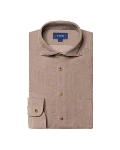 Eton Shirts Mens Light Brown Slim Fit Corduroy Shirt -Boszz Clothing Shop eton shirts mens light brown slim fit corduroy shirt p42179 251299 zoom