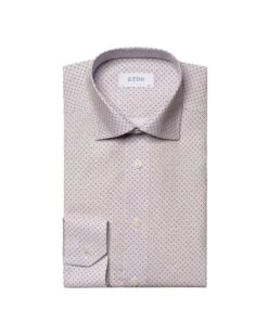 Eton Shirts Mens Micro Floral Pattern Shirt Pink -Boszz Clothing Shop eton shirts mens micro floral pattern shirt pink p44168 277319 zoom