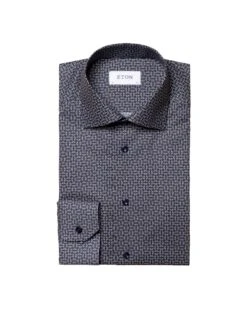 Eton Shirts Mens Navy Signature Twill Slim Fit Micro Headphones Print Shirt -Boszz Clothing Shop eton shirts mens navy signature twill slim fit micro headphones print shirt p42175 246168 zoom