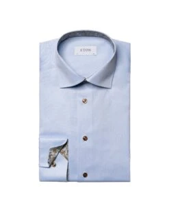 Eton Shirts Mens Paisley Detail Shirt Light Blue -Boszz Clothing Shop eton shirts mens paisley detail shirt light blue p44163 273478 zoom