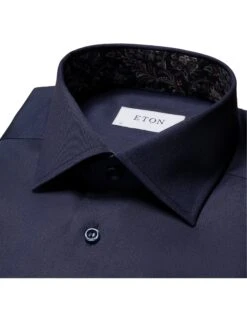 Eton Shirts Mens Paisley Detail Shirt Navy -Boszz Clothing Shop eton shirts mens paisley detail shirt navy p44164 277309 zoom