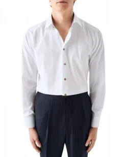 Eton Shirts Mens Paisley Detail Shirt White -Boszz Clothing Shop eton shirts mens paisley detail shirt white p44162 273448 zoom