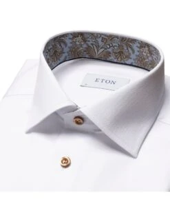 Eton Shirts Mens Paisley Detail Shirt White -Boszz Clothing Shop eton shirts mens paisley detail shirt white p44162 273453 zoom