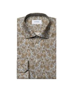 Eton Shirts Mens Paisley Pattern Shirt Brown 6 Eton Shirts Mens Paisley Pattern Shirt Brown -Boszz Clothing Shop eton shirts mens paisley pattern shirt brown p44165 273497 zoom