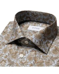 Eton Shirts Mens Paisley Pattern Shirt Brown 7 Eton Shirts Mens Paisley Pattern Shirt Brown -Boszz Clothing Shop eton shirts mens paisley pattern shirt brown p44165 273501 zoom