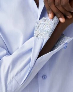 Eton Shirts Mens Paisley Twill Shirt Light Blue -Boszz Clothing Shop eton shirts mens paisley twill shirt light blue p43133 271099 zoom