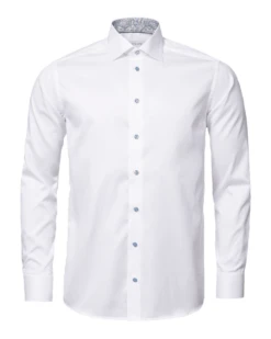 Eton Shirts Mens Paisley Twill Shirt White