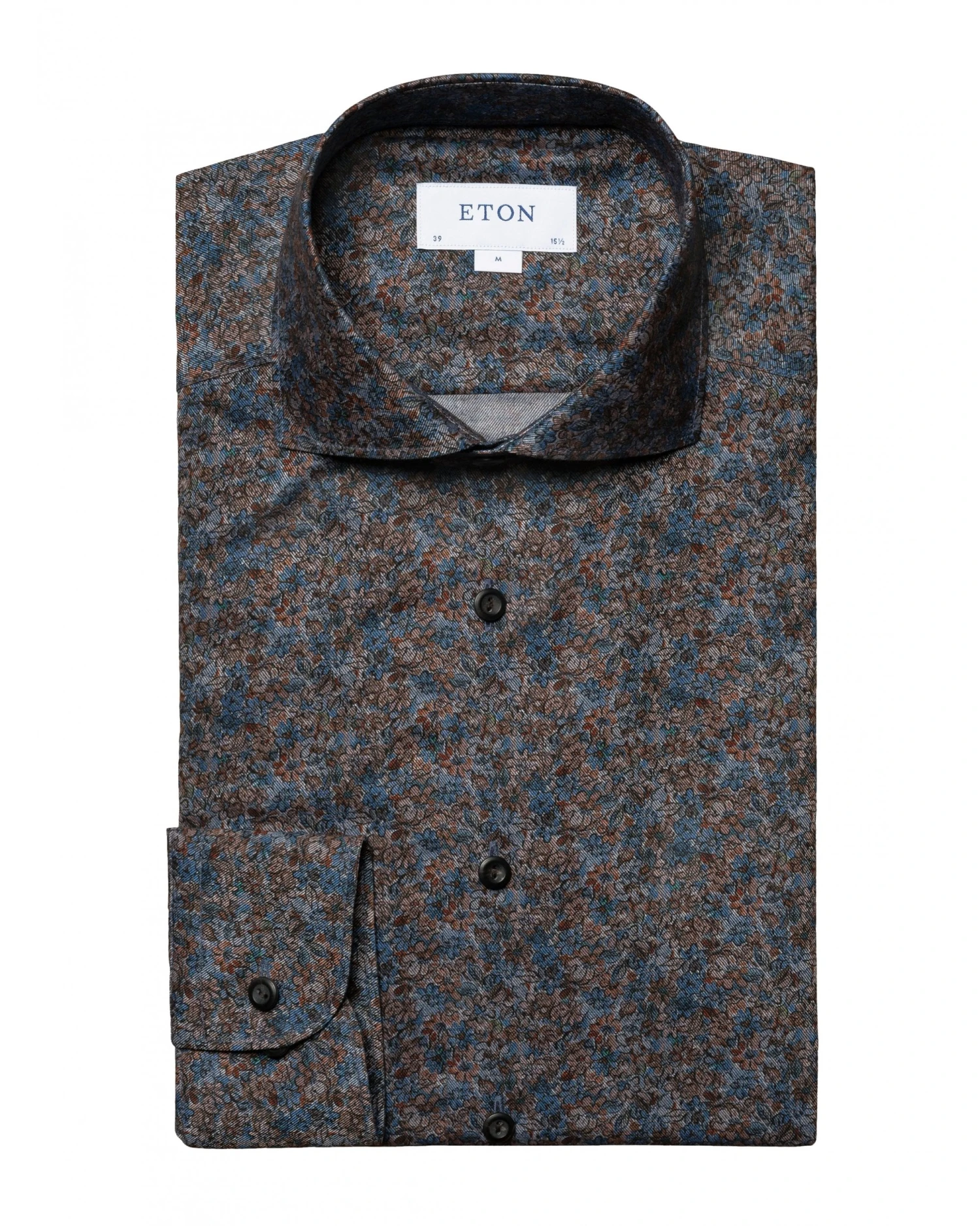 Eton Shirts Mens Small Floral Print Shirt Mid Blue Floral 4 Eton Shirts Mens Small Floral Print Shirt Mid Blue Floral - Image 2