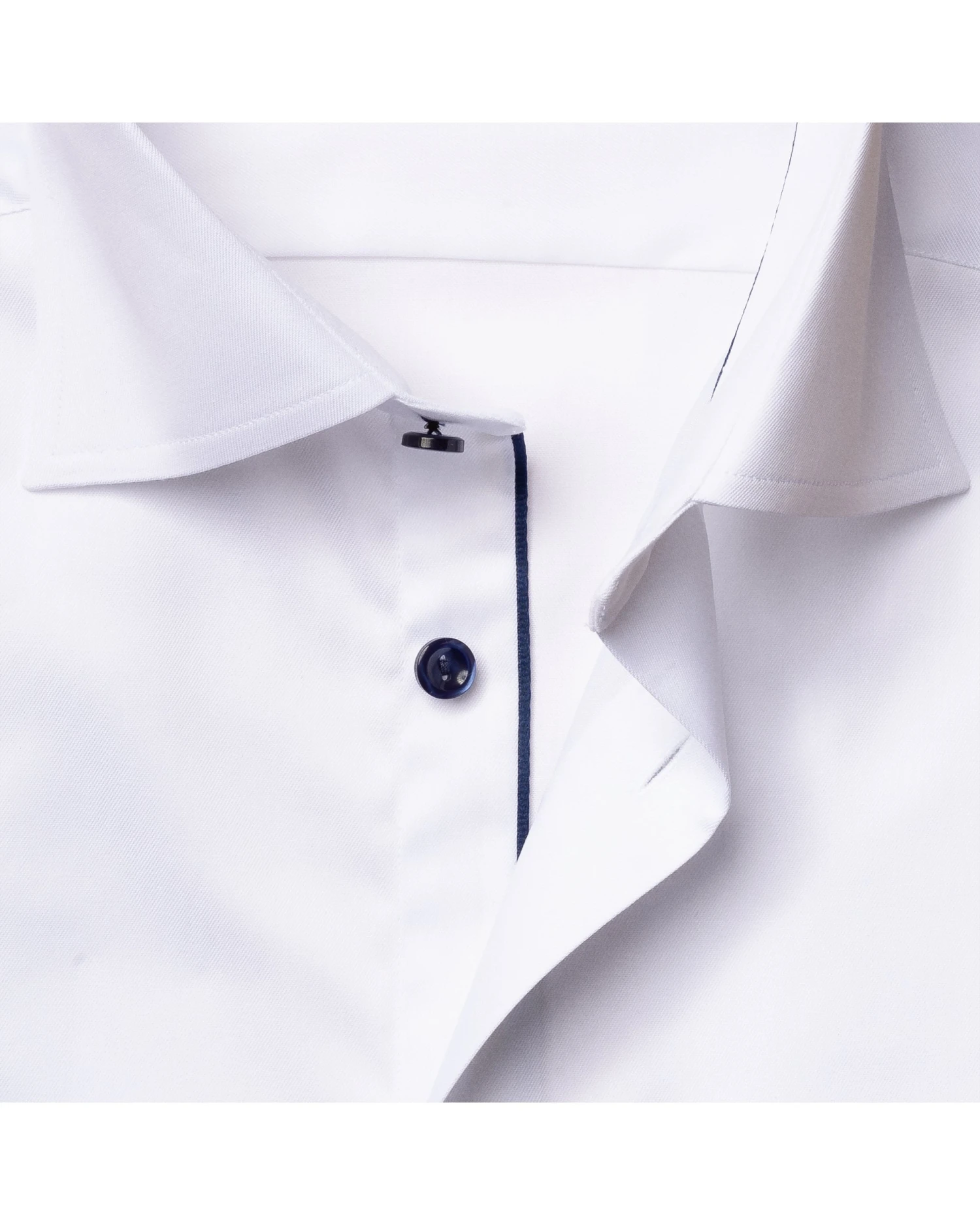 Eton Shirts Mens White Contrast Buttons Signature Twill Shirt 7 Eton Shirts Mens White Contrast Buttons Signature Twill Shirt - Image 5