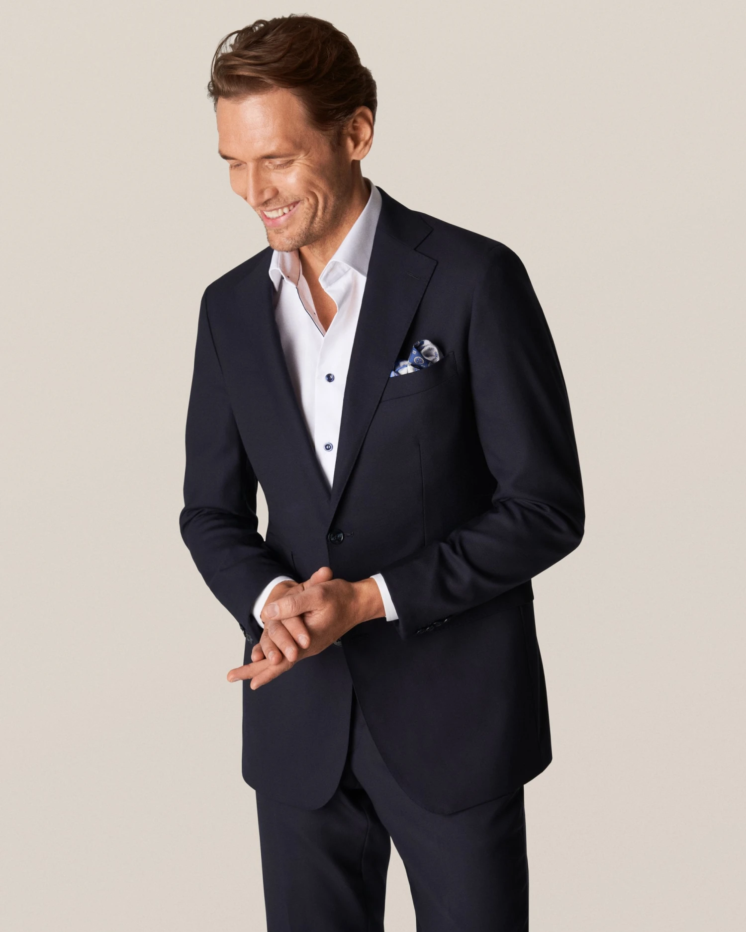 Eton Shirts Mens White Contrast Buttons Signature Twill Shirt 8 Eton Shirts Mens White Contrast Buttons Signature Twill Shirt - Image 6