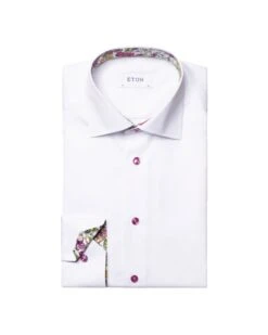 Eton Shirts Mens White Slim Fit Flower Pattern Trim Shirt 12 Eton Shirts Mens White Slim Fit Flower Pattern Trim Shirt -Boszz Clothing Shop eton shirts mens white slim fit flower pattern trim shirt p43138 264607 zoom