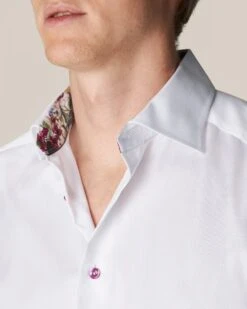 Eton Shirts Mens White Slim Fit Flower Pattern Trim Shirt 14 Eton Shirts Mens White Slim Fit Flower Pattern Trim Shirt -Boszz Clothing Shop eton shirts mens white slim fit flower pattern trim shirt p43138 264619 zoom