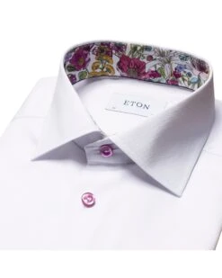Eton Shirts Mens White Slim Fit Flower Pattern Trim Shirt 15 Eton Shirts Mens White Slim Fit Flower Pattern Trim Shirt -Boszz Clothing Shop eton shirts mens white slim fit flower pattern trim shirt p43138 264625 zoom