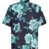 Etro Mens Blue Comfort Fit Short Sleeved Floral Shirt -Boszz Clothing Shop etro mens blue comfort fit short sleeved floral shirt p43009 264219 zoom