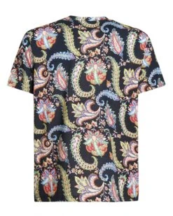 Etro Mens Floral Paisley T Shirt, Navy Blue Tee -Boszz Clothing Shop etro mens floral paisley t shirt navy blue tee p43002 264131 zoom