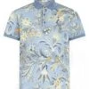 Etro Mens Leaf Print Polo Shirt Light Blue -Boszz Clothing Shop etro mens leaf print polo shirt light blue p44724 282825 zoom