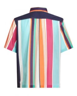 Etro Mens Multicoloured Comfort Fit Striped Shirt -Boszz Clothing Shop etro mens multicoloured comfort fit striped shirt p43010 264251 zoom
