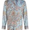 Etro Mens Paisley Floral Print Shirt Blue -Boszz Clothing Shop etro mens paisley floral print shirt blue p44716 282732 zoom