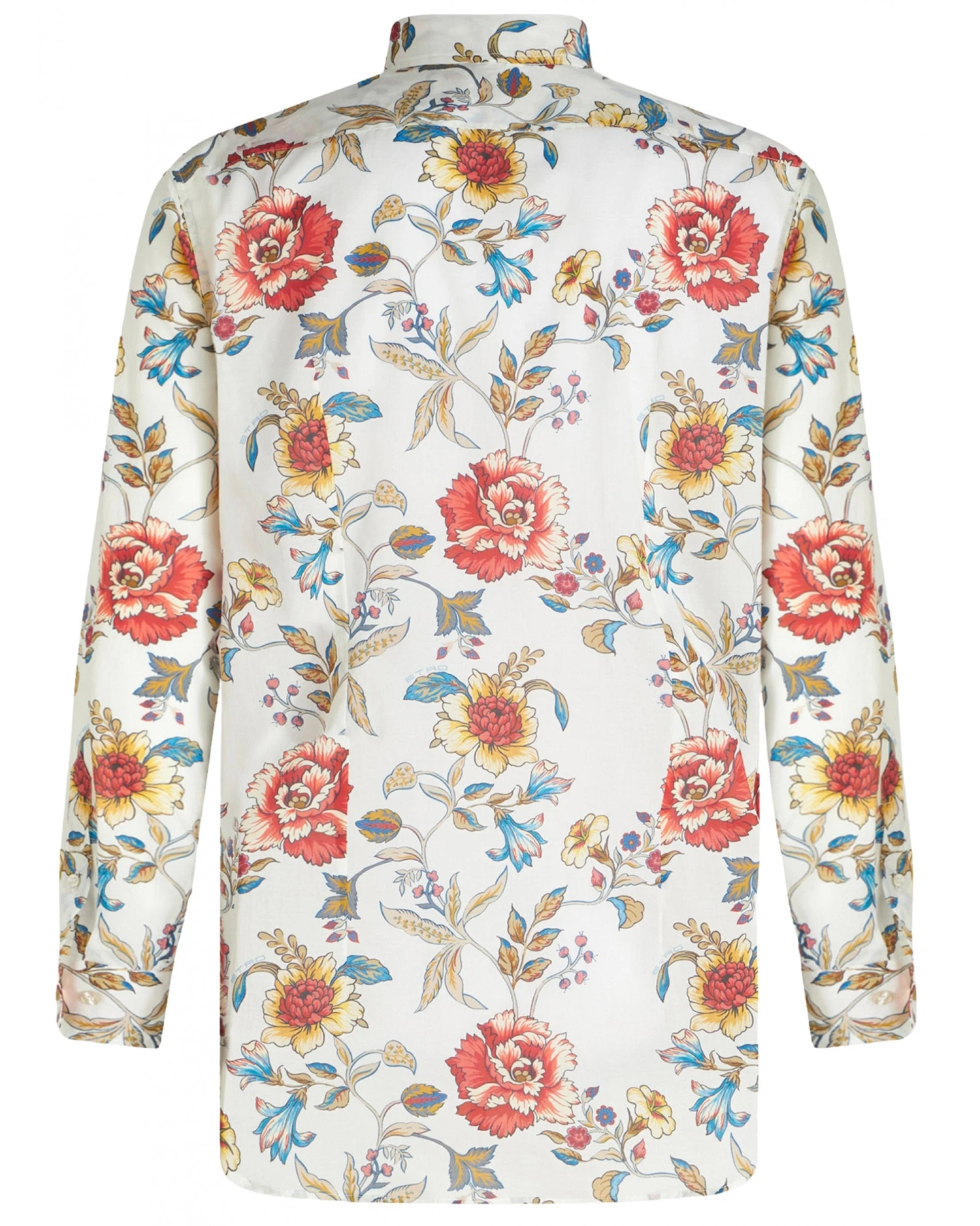 Etro Etro Mens Rose & Stem Print Shirt White 4 Etro Etro Mens Rose & Stem Print Shirt White - Image 2