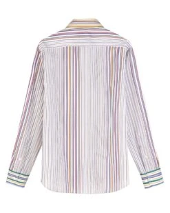 Etro Mens Three Fabric Multicoloured Striped Cotton Shirt -Boszz Clothing Shop etro mens three fabric multicoloured striped cotton shirt p40024 221658 image