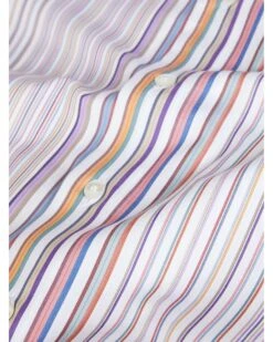 Etro Mens Three Fabric Multicoloured Striped Cotton Shirt -Boszz Clothing Shop etro mens three fabric multicoloured striped cotton shirt p40024 221664 zoom