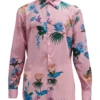 Etro Mens Tropical Flower Shirt Rosa