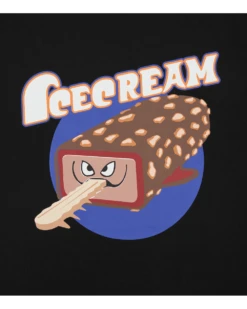 Icecream Mens Crunchy Shark T Shirt, Black Tee -Boszz Clothing Shop icecream mens crunchy shark t shirt black tee p42379 258380 image