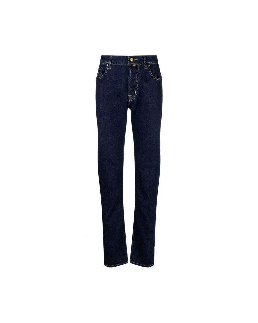 Jacob Cohen Mens Bard Suede Patch Jeans Dark Indigo Rinse Denim 3 Jacob Cohen Mens Bard Suede Patch Jeans Dark Indigo Rinse Denim