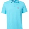 Jacob Cohen Mens Turquoise Blue Skipper Collar Polo Shirt