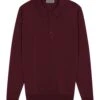John Smedley Mens Belper Bordeaux Extra Fine Merino Wool Polo Shirt -Boszz Clothing Shop john smedley mens belper bordeaux extra fine merino wool polo shirt p41608 250544 zoom