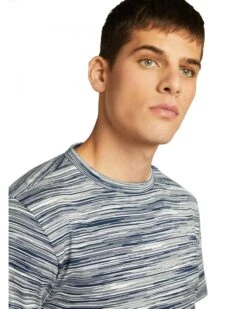 Missoni Mens Space Dye T Shirt Navy White -Boszz Clothing Shop missoni mens space dye t shirt navy white p43704 277720 zoom