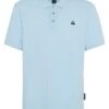 Moose Knuckles Mens Pique Polo Shirt Sky Blue