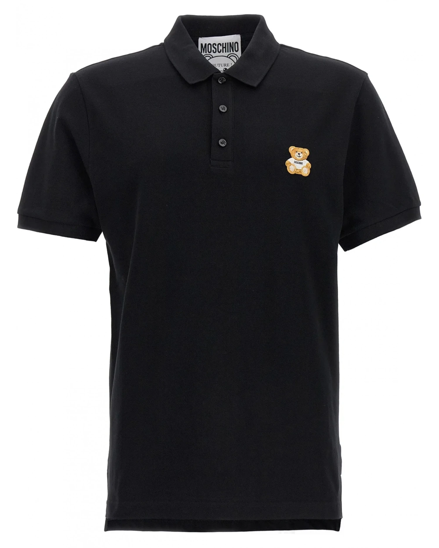 MOSCHINO Mens Teddy Polo Shirt Black 3 MOSCHINO Mens Teddy Polo Shirt Black