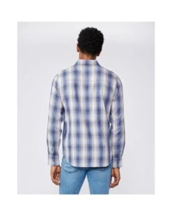 Paige Jeans Mens Everett Arctic Wash Plaid Flannel Shirt -Boszz Clothing Shop paige jeans mens everett arctic wash plaid flannel shirt p40921 240723 image