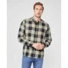 Paige Jeans Mens Everett Silver Ink Plaid Flannel Shirt -Boszz Clothing Shop paige jeans mens everett silver ink plaid flannel shirt p42018 254068 image
