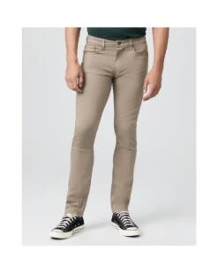 Paige Jeans Mens Lennox Slim Fit Jeans, Khaki Sand Denim