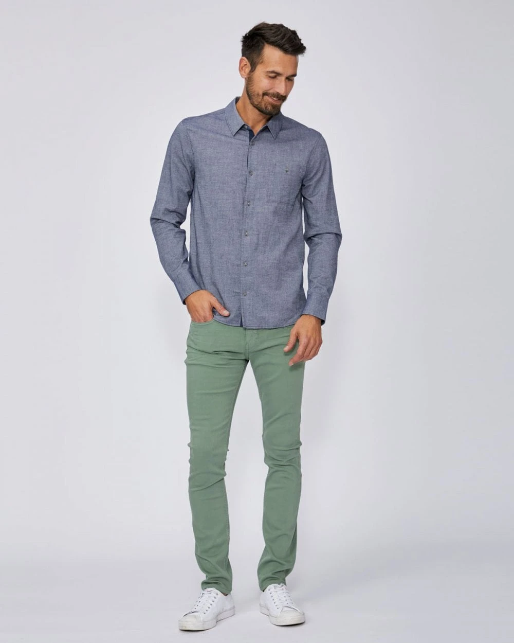 Paige Jeans Mens Lennox Slim Fit Jeans, Quiet Sea Denim 6 Paige Jeans Mens Lennox Slim Fit Jeans, Quiet Sea Denim - Image 4