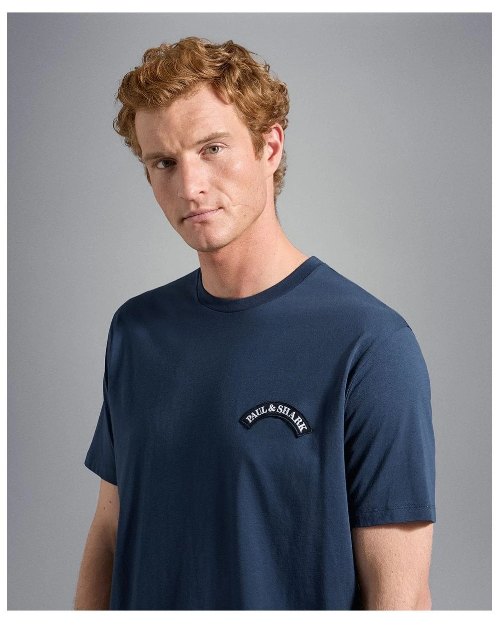 Paul&Shark Paul & Shark Mens Logo Badge T Shirt, Navy Tee 7 Paul&Shark Paul & Shark Mens Logo Badge T Shirt, Navy Tee - Image 5