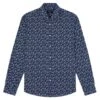 Paul&Shark Paul & Shark Mens Paisley Stretch Shirt Blue Floral -Boszz Clothing Shop paul shark mens paisley stretch shirt blue floral p43725 277599 zoom