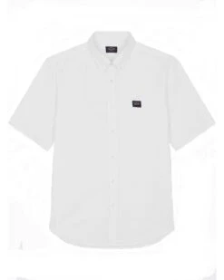 Paul&Shark Paul & Shark Mens Short Sleeved Oxford Shirt White