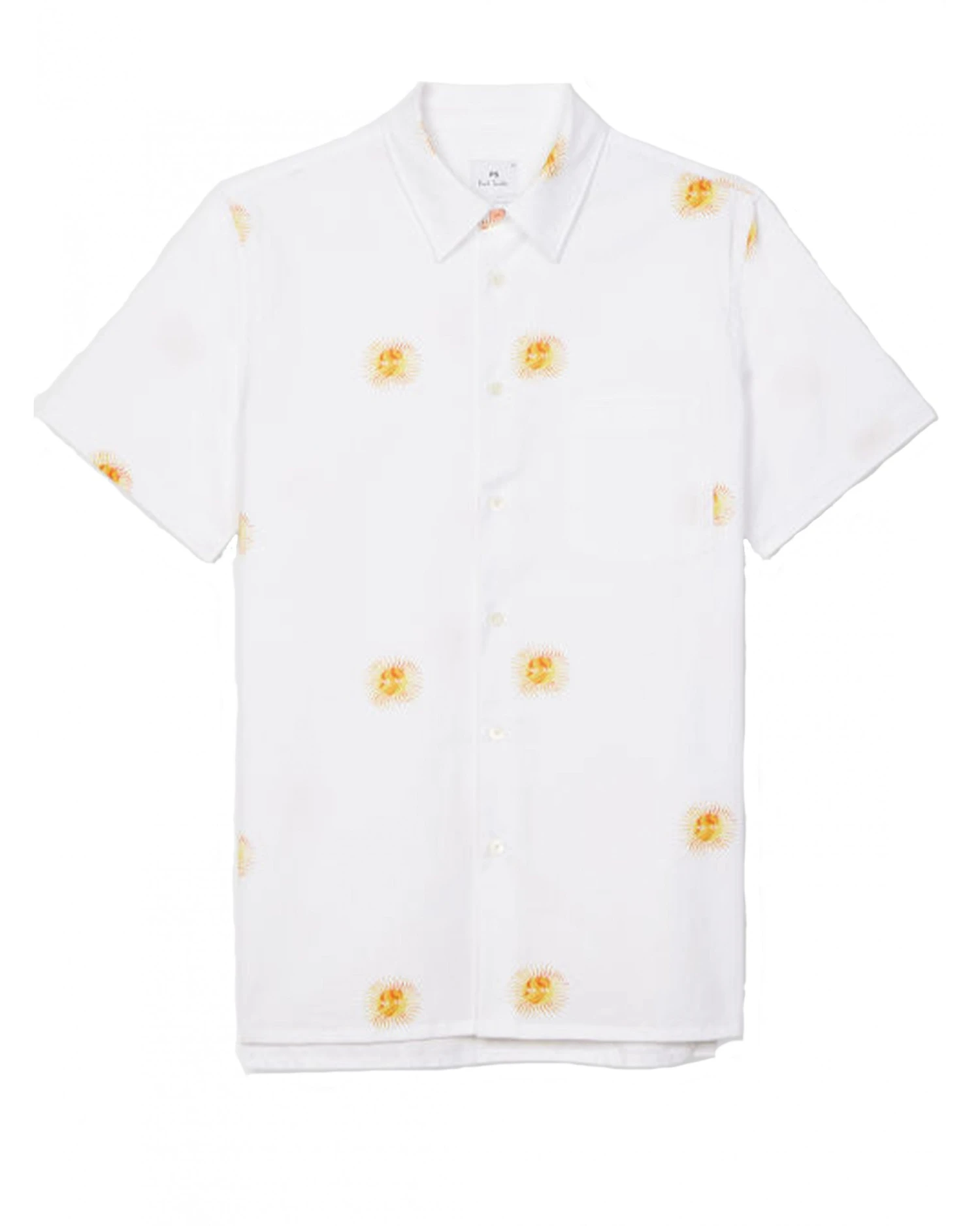 Paul Smith Mens All Over Medussa Sun Print Shirt White 3 Paul Smith Mens All Over Medussa Sun Print Shirt White